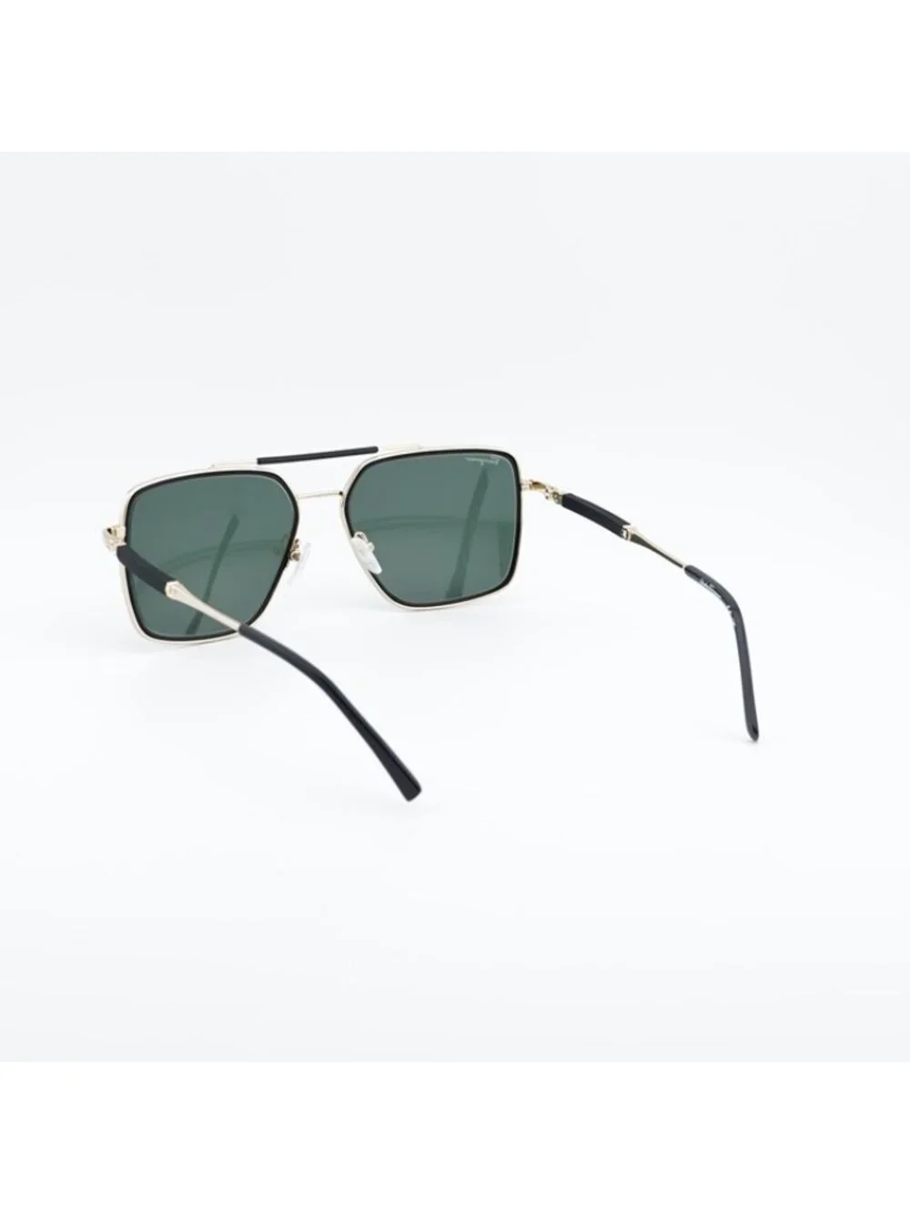 Salvatore Ferragamo SF298S 703 Sunglasses Gold Aviator Frame, Green Lenses